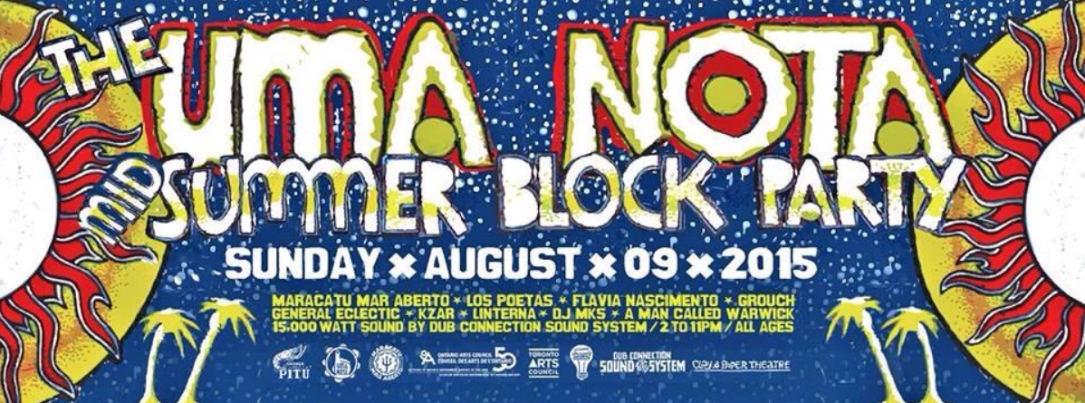 Uma Nota Block party poster, 23 strachen