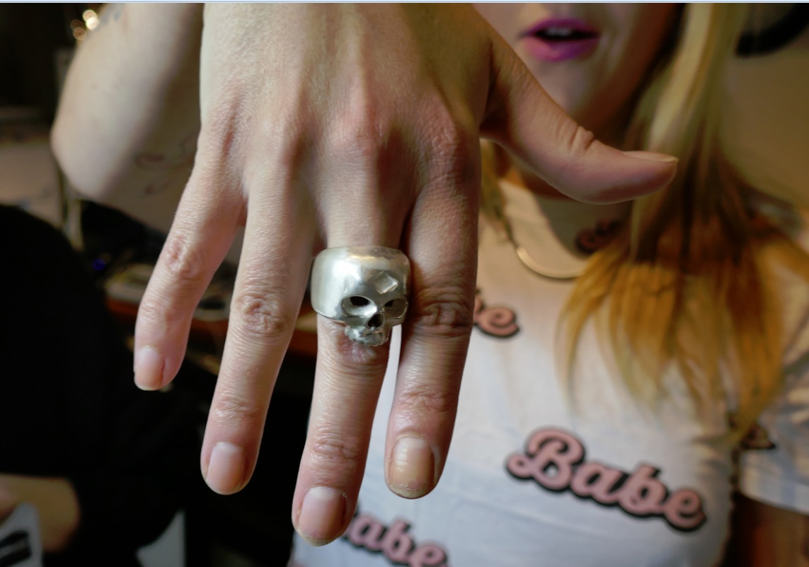 nfinsihed skull ring at On the Other Hand jewellery