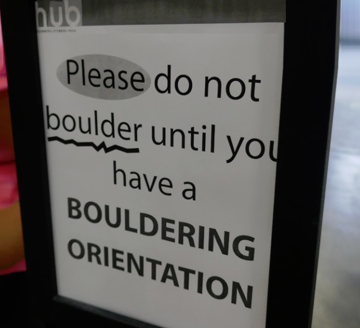 bouldering orientation